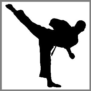 Karate Martial Arts Sports Figure 08 Stickers Decals