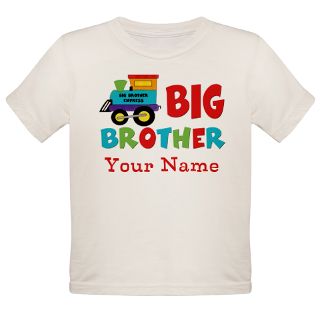 Baby Gifts  Baby T shirts  Big Brother Train Personalized Tee