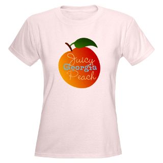 Adorable Gifts  Adorable T shirts  Juicy Georgia Peach T Shirt