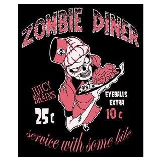 Wall Art  Posters  zombie diner Poster