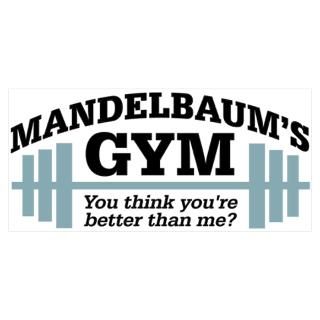 Wall Art  Posters  Seinfeld Mandelbaums Gym