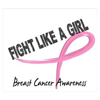 Wall Art  Posters  Fight Like A Girl Breast Cancer