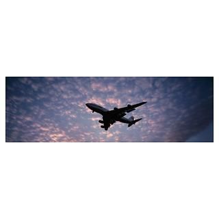 Wall Art  Posters  Boeing 747 airplane in flight