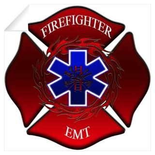 Wall Art  Wall Decals  FIREFIGHTER EMT Wall Decal