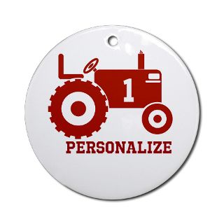 Combine Gifts  Combine Ornaments  Red Tractor   Birthday Ornament