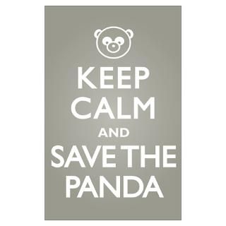 Wall Art  Posters  Keep Calm Save the Panda Poster