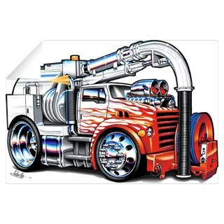 Wall Art  Wall Decals  Vacuum Truck Wall Decal