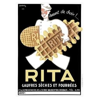 Wall Art  Posters  Rita, Belguim Waffle Biscuit