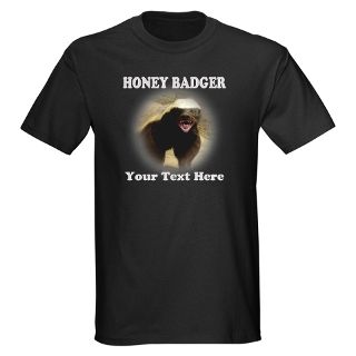 Animal Gifts  Animal T shirts  Customized Honey Badger T Shirt