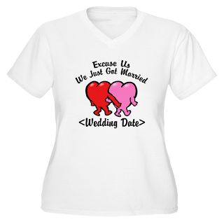 2012 Gifts  2012 Plus Size  Funny Just Married (Add Wedding Date
