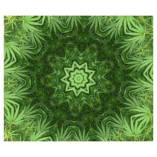 Marijuana Leaf Kaleidoscope Poster