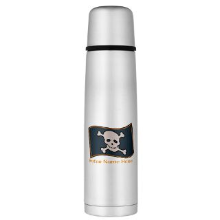 And Gifts  And Drinkware  Personalized Pirate Flag Large Thermos