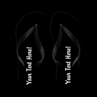 Black & White Flip Flops by vicevoices