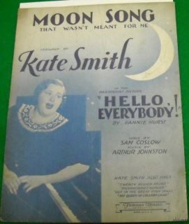 Moon Song That WasnT Meant for Me Kate Smith