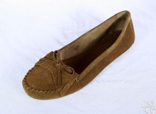 Minnetonka Moccasin Kathleen Kilty Dusty Brown Loafers Womens Shoes