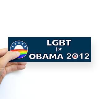 Stickers  LGBT For Obama 2012 Sticker (Bumper
