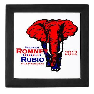 2012 Gifts  2012 Home Decor  Romney Rubio 2012 Keepsake Box