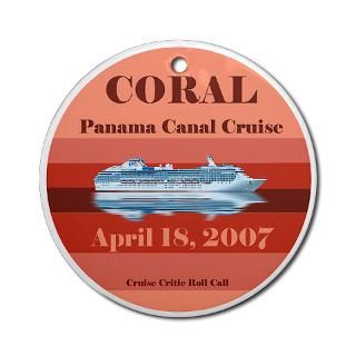 2007 Gifts  2007 Seasonal  Coral Panama Canal 2007 Ornament