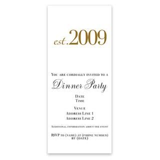 Est. 2009 (New Baby) Invitations for $1.50