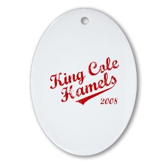 King Cole Hamels 2008 Oval Ornament for $12.50