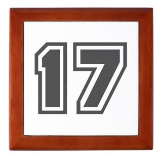 17 Gifts  17 Home Decor  Number 17 Keepsake Box