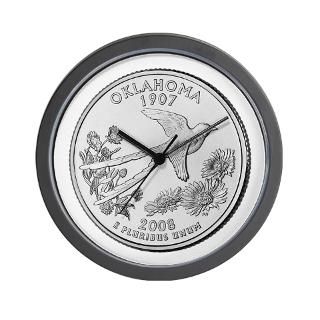 2008 Oklahoma State Quarter Wall Clock for $18.00