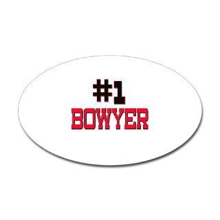 Number 1 BOWYER Oval Decal for $4.25
