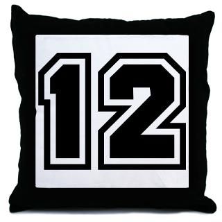 Number 12 Jersey Pillows Number 12 Jersey Throw & Suede Pillows