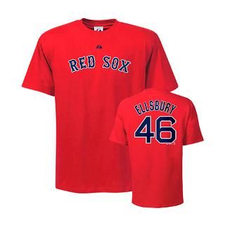 Jacoby Ellsbury Majestic #46 Name and Number Red B for $26.99