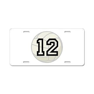 Volleyball Player Number 12 Aluminum License Plate for $19.50