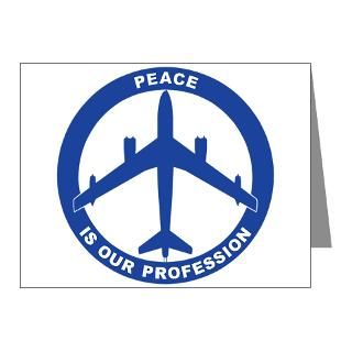  Air Force Note Cards  B 47 Peace Sign Note Cards (Pk of 10
