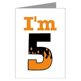 Flaming Im 5 Greeting Cards (Pk of 10)