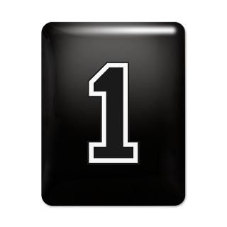 Varsity Font Number 1 Black iPhone 4 Slider Case