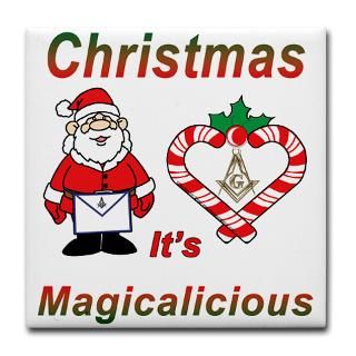 The Magic of Christmas Tile Coaster  Masonic/OES/Shrine Christmas