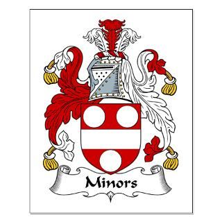 Minors Family Crest Small Poster  Minors Family Crest  Family