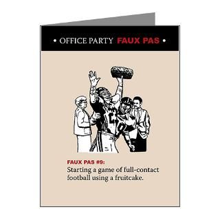 Office Party Faux Pas Greeting Cards No. 9  Funny Christmas Cards