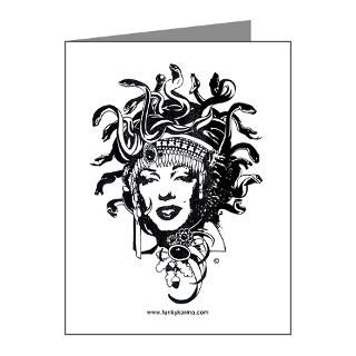 Gifts  Gorgon Note Cards  MEDUSA MONROE Note Cards (Pk of 10