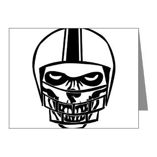  Bar Note Cards  Football Skull Helmet Note Cards (Pk of 10