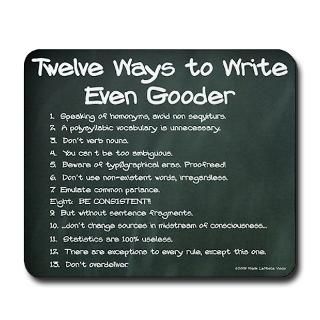 Home Office  12 Ways to Write Even Gooder Chalkboard Mousepad