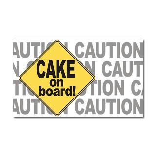 Delivery Car Accessories  CAKE on board car magnet (20 x 12