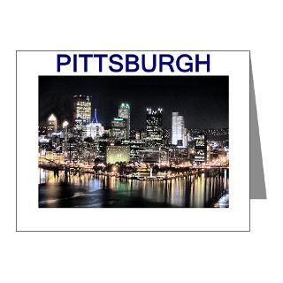 City Note Cards  pittsburg gifts and t shirts Note Cards (Pk of 10