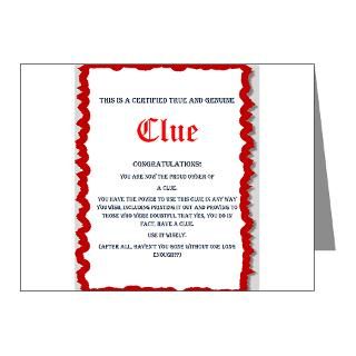 Gifts  Bestow Note Cards  Clue or Clueless? Note Cards (Pk of 10