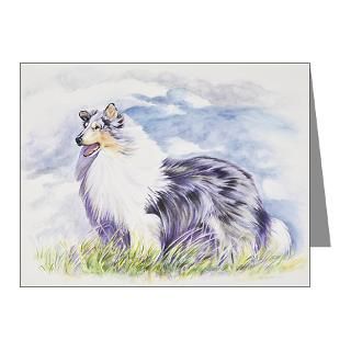  Collie Note Cards  Wind Dancing Art   Note Cards (Pk of 10