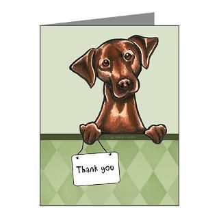 Hamilton Note Cards  Chocolate Lab Thank You Note Cards (Pk of 10