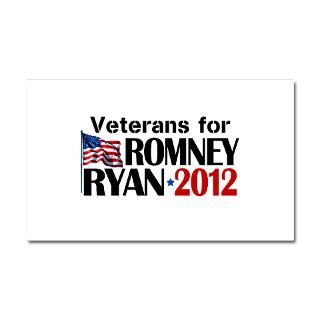 Car Accessories  Veterans for Romney Ryan 2012 Car Magnet 20 x 12