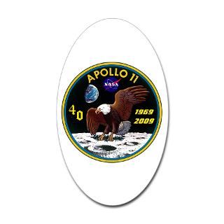 Apollo 11 40th Anniversary Oval Decal for $4.25
