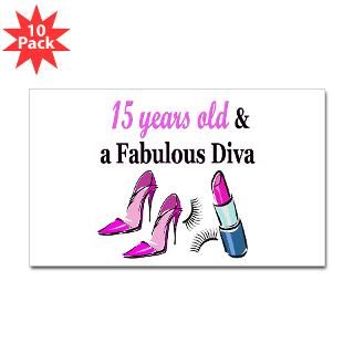 15 YR OLD DIVA STAR Decal for $30.00