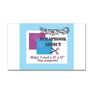 Scrapbook Addict   12 x 12 St Sticker (Rectangular Sticker by