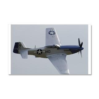 Air Force Gifts  Air Force Wall Decals  P 51 Mustang 22x14 Wall
