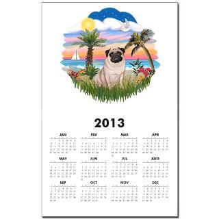 Palms   Pug #17 Calendar Print for $10.00